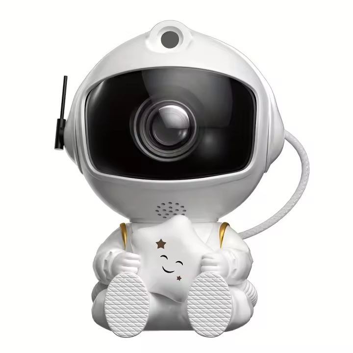 Proyector De Luz Galáctica Con Control Remoto Y USB Decoración De Habitación Con Astronauta 360° Ajustable Regalo Iluminación Atmosférica - 1
