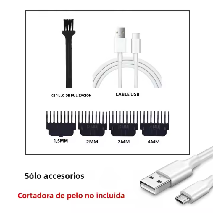 T9 Afeitadora De Cabello Vintage Para Hombres Máquina Profesional De Corte De Barba Sin Cable Para Uso Doméstico Y Viajes Afeitadora Eléctrica - 1