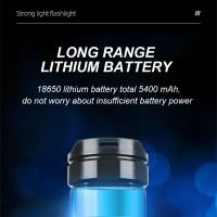 Linterna LED Potente 1000W Recargable Tipo-C 15000mah Para Camping Lanterna De Zoom 9000M Con Salida De Luz De Punto Fijo Resistente Al Agua Y Choque - details 38