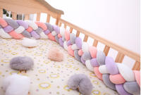 Protector de cuna para bebé, tejido a mano danés con trenza de cuatro hilos, anticolisión. - details 9