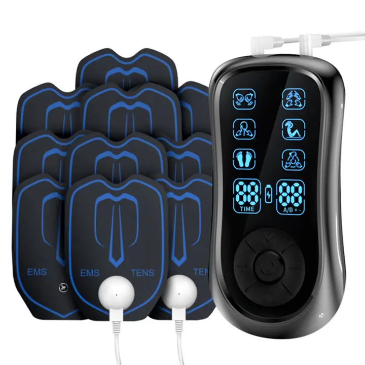 Masajeador Eléctrico Profesional De 6 Modos EMS Estimulación Muscular Physiotherapy Máquina De Unidad Tens Masajeador Corporal Full Pulse - 1