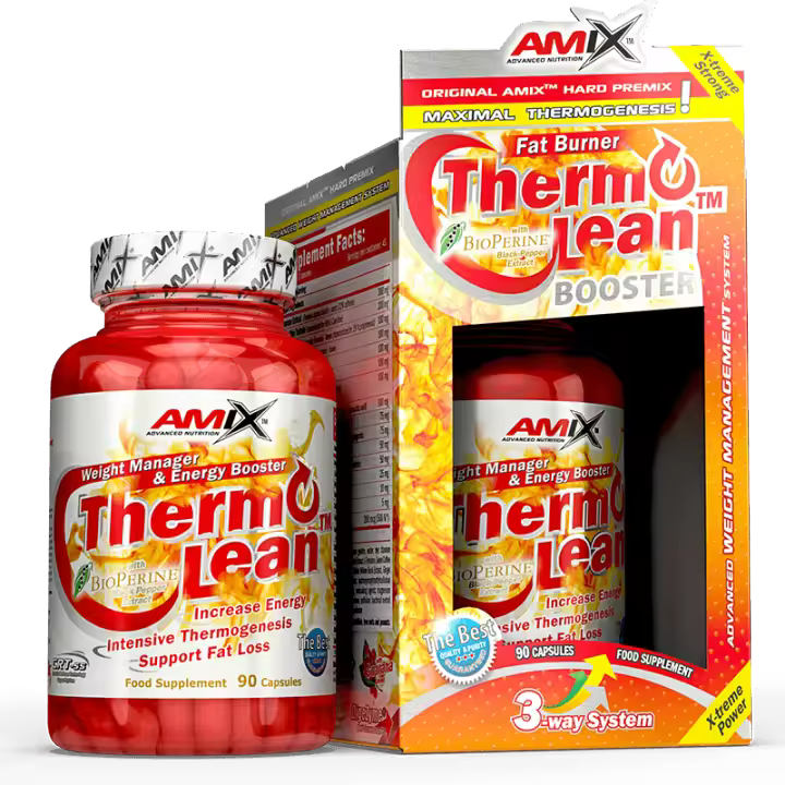 Quemador de Grasa Amix Thermolean 90 Cápsulas - Caféina - Extractos Termogénicos - 1