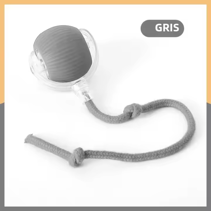 Juguete Interactivo Para Gatos Y Perros Bola Automática Recargable Imitación De Rata Inteligente Entrenamiento De Mascotas Material Plástico - 1