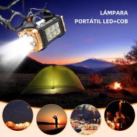 Linterna LED Solar De 5000mAh COB Farol De Trabajo Luz De Camping Impermeable Portátil Con Carga USB Y Como Power Bank - details 6