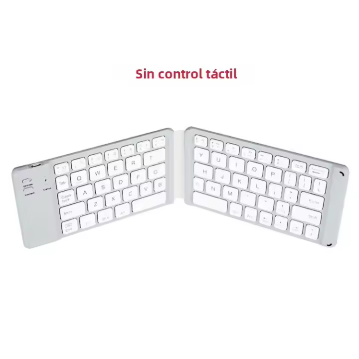 Teclado Inalámbrico Plegable Con Touchpad Bluetooth Para Windows Android IOS Teléfono Mini Teclado Multifuncional Con Botón Estándar De 63 Teclas Para Laptop Y Tablet - 1