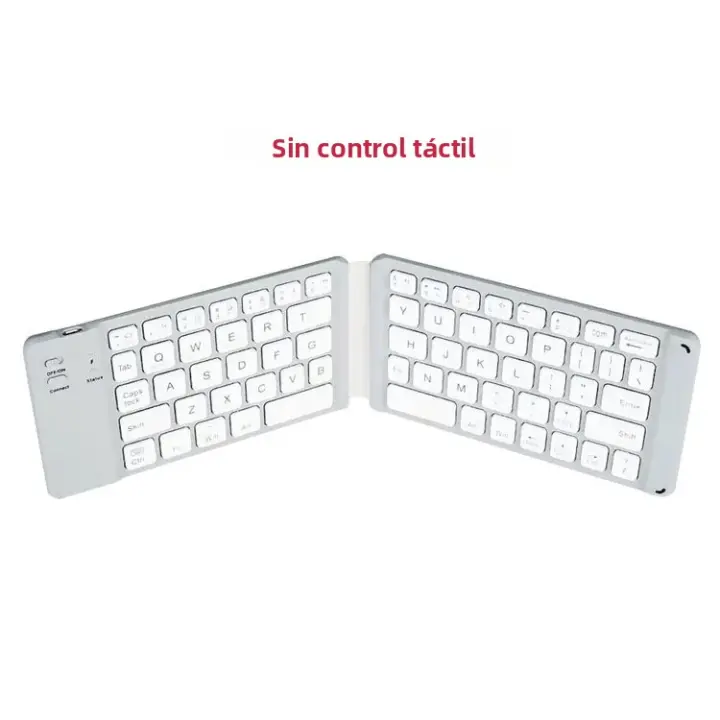 Teclado Inalámbrico Plegable Con Touchpad Bluetooth Para Windows Android IOS Teléfono Mini Teclado Multifuncional Con Botón Estándar De 63 Teclas Para Laptop Y Tablet - 1