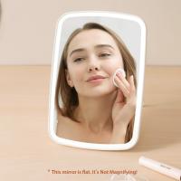 Espejo de maquillaje Pantalla táctil Espejo iluminado con brillo LED Ajustable Portátil USB Recargable - details 4