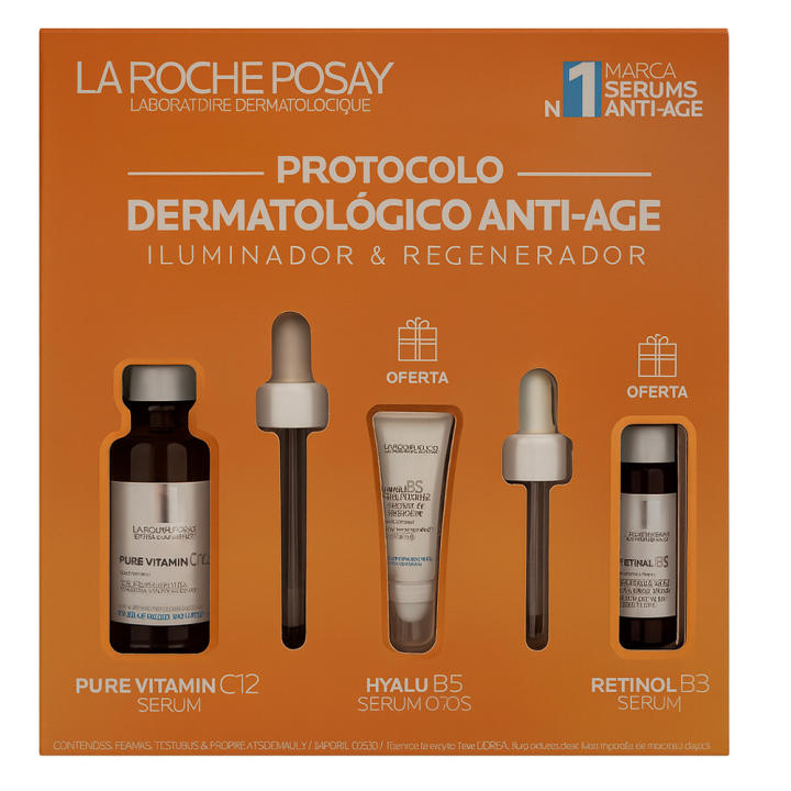 La Roche Posay Pure Vitamin C12 Sérum 30 ml + Regalo Hyalu B5 Sérum Ojos 5 ml Y Hyalu B5 Sérum 10 ml Pack