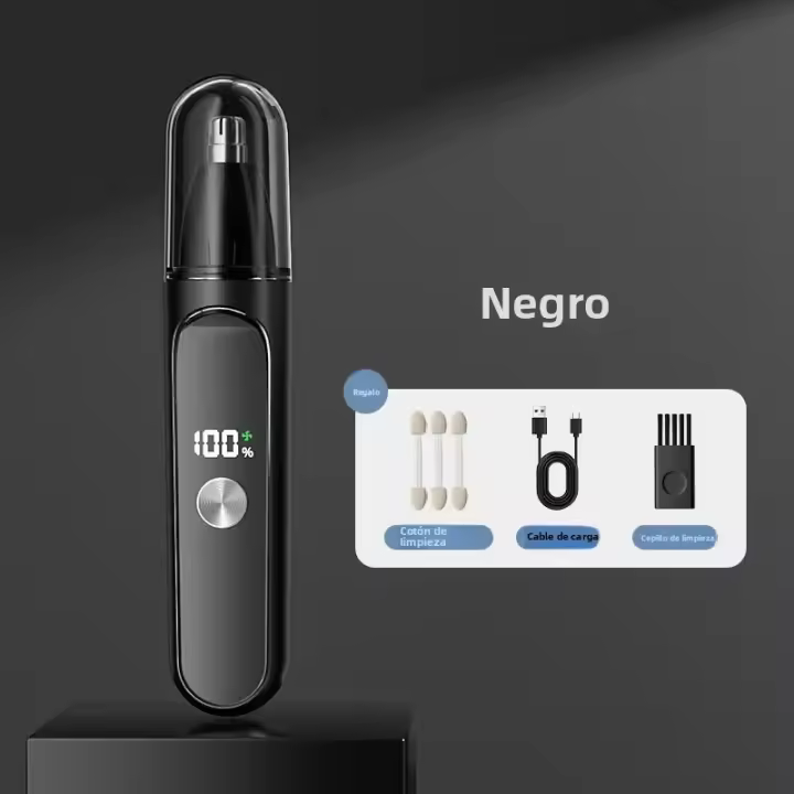 Afeitadora De Nariz Y Orejas Eléctrica Recargable Para Hombres Y Mujeres Mini Portátil Baja Ruido Afeitadora De Pelo De La Nariz - 1