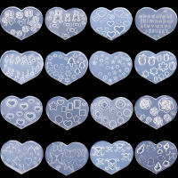Molde De Silicona 3D Para Arte De Uñas Tiny Con Diseños De Flores Corazón Y Calavera Para Creación De Resina Epoxy DIY - details 1