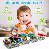 Juguetes De Dinosaurio Crear Un Mundo De Dinosaurio Carreras De Carretera Flexible Con Coche De Santa Claus Para Niños Y Niñas De 3 a 6 Años Regalo - details 7