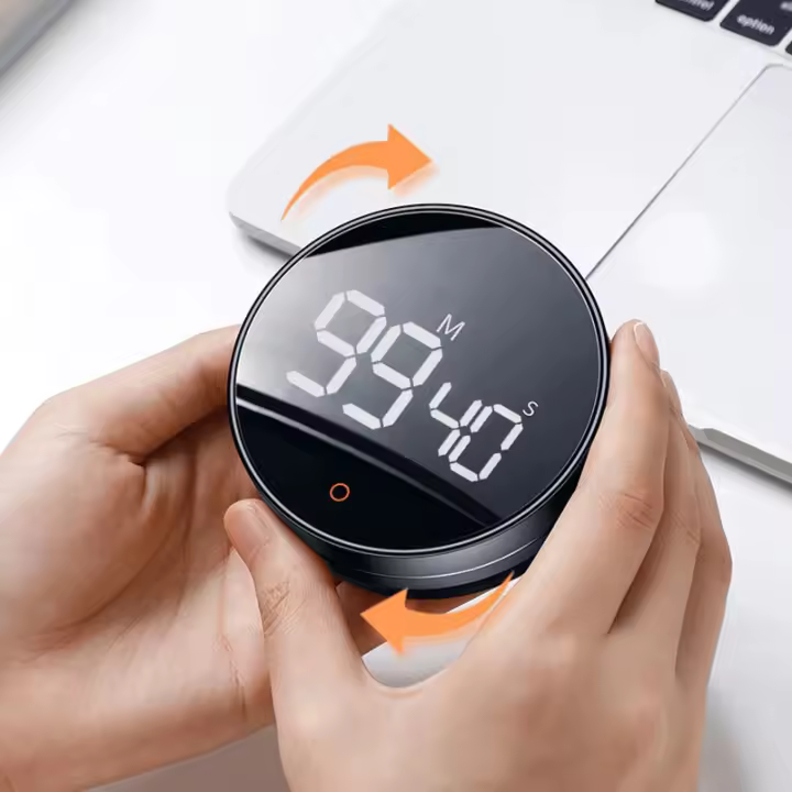  Temporizador De Cocina Magnético Digital Temporizador Manual De Alarma De Conteo Regresivo Mecánico Para Cocina Ducha Estudio Stopwatch - 1
