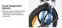 Bicicleta Eléctrica Plegable ENGWE P1 con Neumáticos Anchos de 20*2.3 pulgadas, Motor de 250W, Batería de 36V 13Ah, Velocidad Máxima de 25km/h, Frenos de Disco Dobles, Cuerpo de Aleación de Aluminio, Shimano 7 Velocidades, Autonomía Máxima de 100km, Resis - details 3