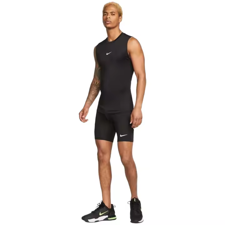 Malla Tecnica Corta Nike Pro Para Hombre En Color Negro - 1