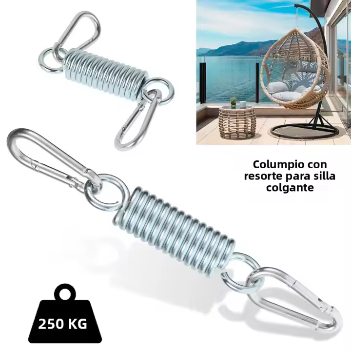 Spring Para Silla Colgante De Primavera Resistentes Acero Inoxidable Soporte De Tensión Para Hamacas Exteriores Resistentes Al Desgarro Swing Spring Para Sillas Colgantes - 1