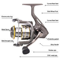 BAKAWA Carrete De Pesca Spinning Metal Serie 800-7000 5.2:1 Ratio De Engranajes Carrete De Hilo Para Agua Dulce Y Salada - details 1