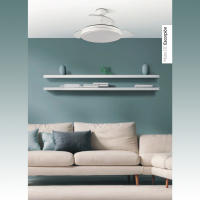 Ventilador de techo con luz Dc Escorpion 59w Blanco 3aspas desplegables 107d 5960lm 3000-4000-6000k Remoto+ Temporizador+ Memoria - fabrilamp - details 1