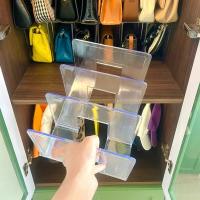 Estante De Acrílico Para Bolso De Lujo Organizador De Armario Divisor De Espacio Para Mujer Estante De Exhibición De Bolso Y Libros Tres Niveles Ecológico - details 5