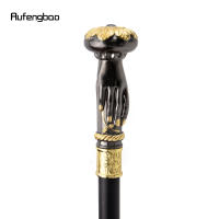 Bastón De Moda Dorado Y Negro Con Flor De Mano Elegante Decorativo Para Fiesta Cabeza De Cruz De 93cm Con Suela De Goma - details 5