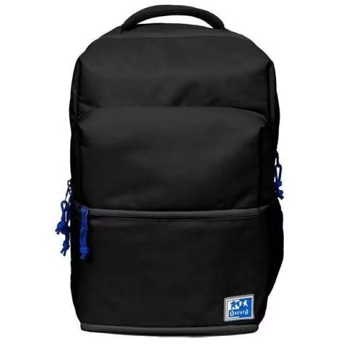 OXFORD DISEÑO Mochila + lunchbox b-out 42x30x15cm color negro oxfbag - 1