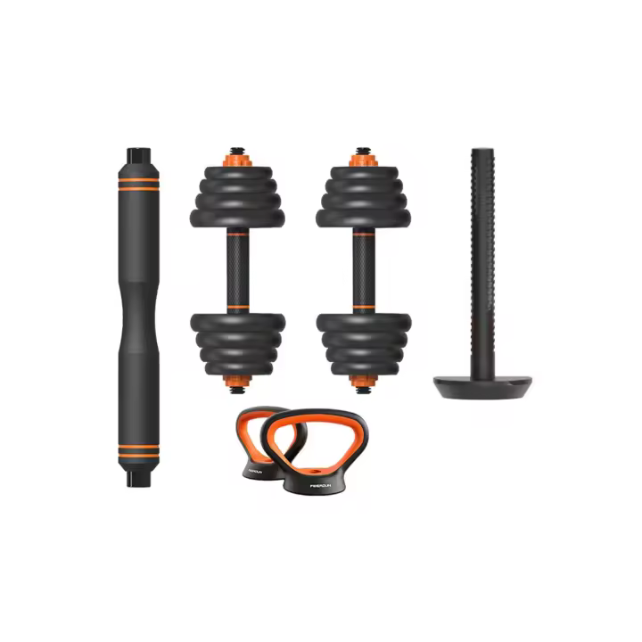 Kit de pesas 30Kg Xiaomi Fed: mancuernas (pesos + barras) + barra + pesa rusa - 1