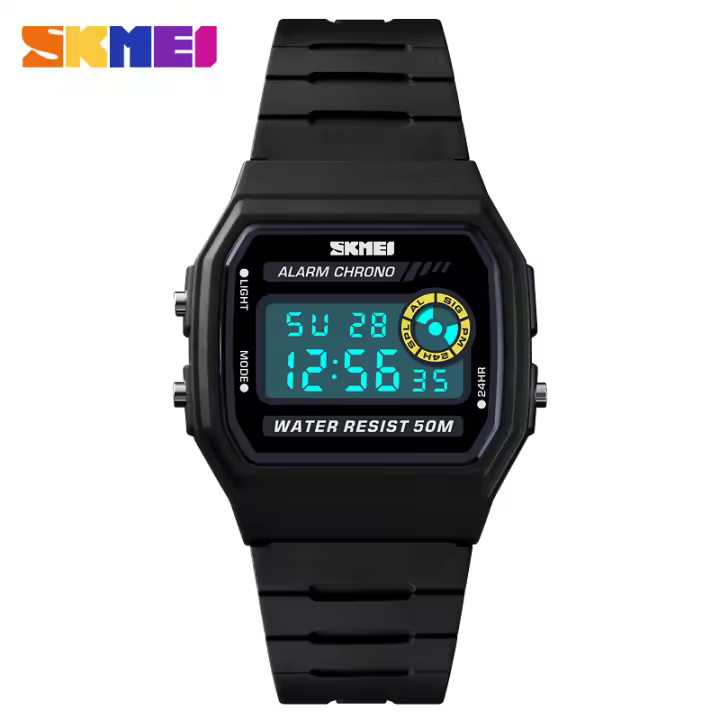 Reloj Deportivo Para Mujer SKMEI Moda Digital Resistente Al Agua Con Alarma Y Luz Trasera Pulsera De PU Reloj Feminino 1413 - 1