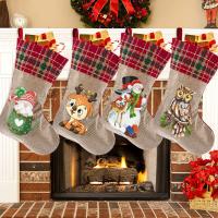 Calcetines De Navidad DIY Pintura De Diamantes Ornamento Colgante De Navidad Penguin Y Elk Decoraciones De Navidad 2023 Paquete De 1/2/3 - details 3