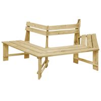vidaXL Banco de jardín madera pino impregnada 240 cm - details 0