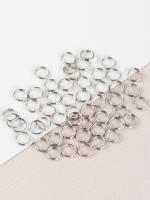 50pcs Anillo Circular De Metal Para Colgantes DIY Accesorios De Joyería De Clavija De Llave Con Diámetro De 6/8/10/12mm Unisex - details 3