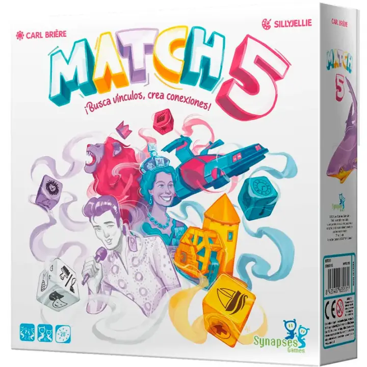 Juego de mesa Match 5 PEGI 10 para disfrutar en familia y amigos. ¡Diviértete con este emocionante juego de estrategia! - 1