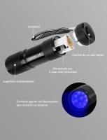 Linterna Ultravioleta 9 LED, 395nm Linterna UV con Luz Negra, Flashlight para Detectar Manchas de Orina y de Mascota, Billetes, - details 0