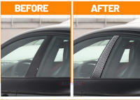 Cubierta De Columna De Puerta Y Ventana En Fibra De Carbono Para VW Touran 2008-2015 Adorno De Estilo De Cromo DUJUYIGE - details 3