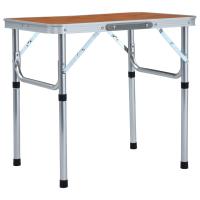 vidaXL Mesa de camping plegable aluminio 60x45 cm - details 0