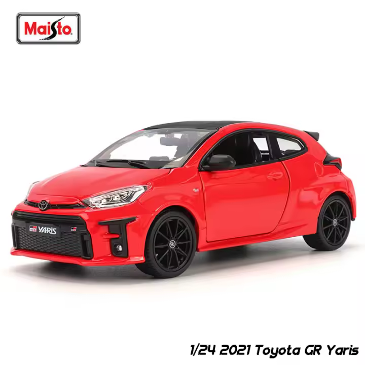 Maisto Modelo De Coche De Precisión a Escala 1:24 Toyota Supra GR 2021 Y Toyota GR Yaris Regalo De Colección De Automóviles De Metal Detallado - 1