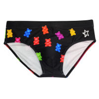 Bragas De Natación Para Hombre Briefs Estilizados Deporte Acuático Pantalones De Playa Traje De Baño Estampado Adecuado Para Surf - details 5