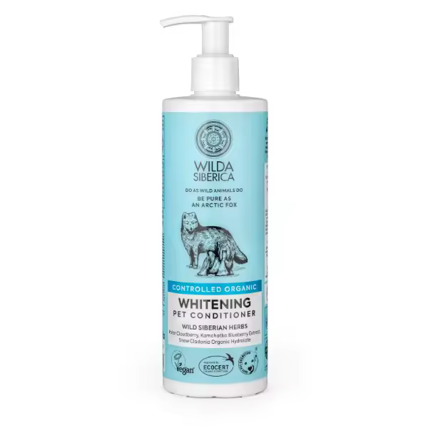 NATURA SIBERICA ACONDICIONADOR PARA PELO BLANCO PARA MASCOTAS , 400 ML - 1