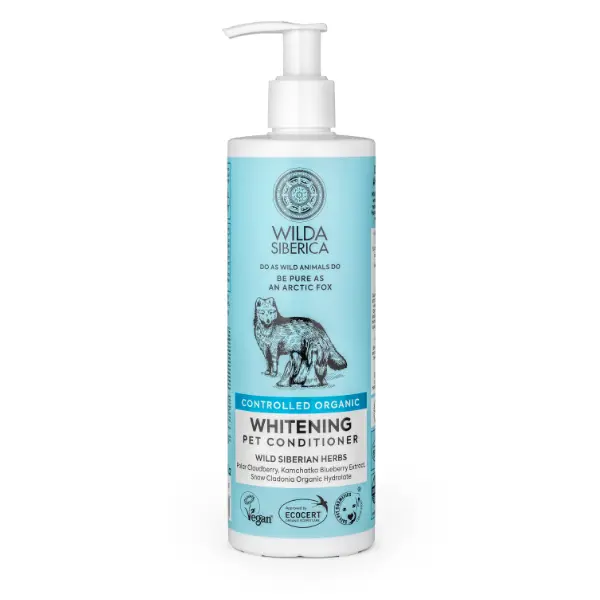 NATURA SIBERICA ACONDICIONADOR PARA PELO BLANCO PARA MASCOTAS , 400 ML - 1