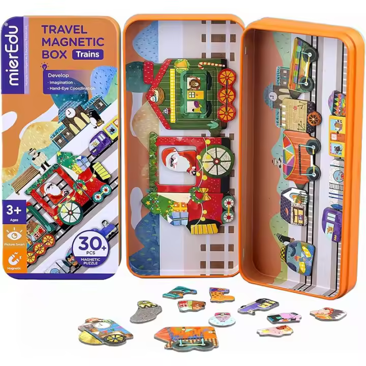 Puzzle Magnético Mis Viajes Trenes - Juego de Mesa - 1