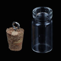 10Pcs Mini Botellas De Vidrio Pequeñas Viales Con Tapa De Turrón Multiusos De Alta Calidad Y Nueva Condición Jars Para Cosméticos Y Materiales Químicos - details 1