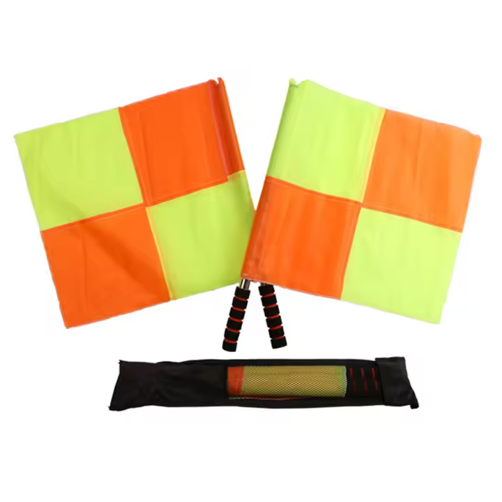 Bandera de árbitro de Linesman de fútbol, resistente al viento y anticorrosión, adecuada para partidos de fútbol - 1