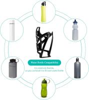 Bicycle Drink Cup Holders, Anti-Scratch Cycling Drink Bottle Holder Adapter Cycling Kettle Bracket for Road Bike and Mountain Bike, Black - details 2