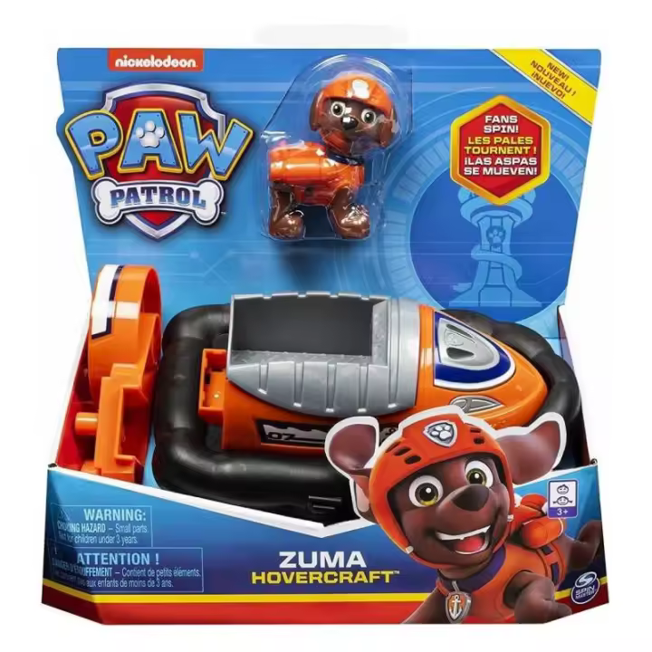 Spin Master - Patrulla Canina Zuma - Coche Aerodeslizador y Figura de Zuma - 1