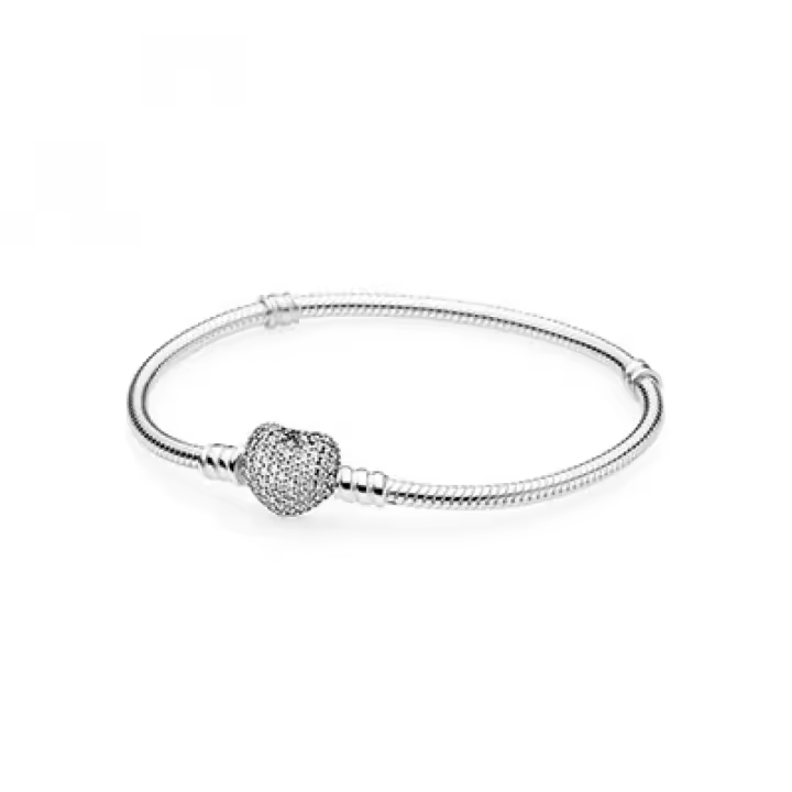 Pulsera Pandora 590727CZ-17 Mujer plata Corazón Circonitas - 1