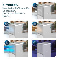 Aire Acondicionado Portátil - Cecotec ForceClima 12850 Style – 12000 BTU, Bomba de Calor, Panel Táctil y Mando a Distancia - details 2