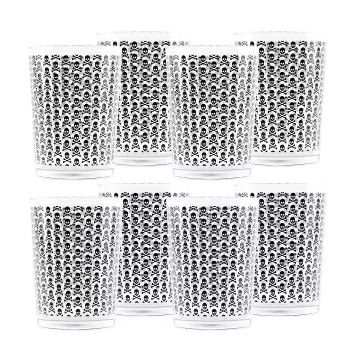 Set de 2/4/8 vasos de sidra con calaveras Scalpers Home - 1