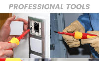 Juego De Destornilladores Interchangeables VDE Aislados Con Estuche Magnético 500V Para Electricistas Uso Doméstico Y Profesional 10 Piezas - details 0