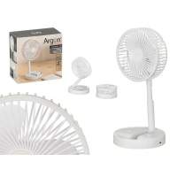 STARLEY - Ventilador de sobremesa plegable portátil – Mini ventilador recargable USB silencioso | 16.5×16.5×8.2 cm | Ideal para oficina, dormitorio, estudio y viajes | Diseño compacto y ahorro de espacio - details 4