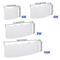Lámpara De Pared LED Impermeable Para Iluminación Exterior 4W 6W 8W 10W AC85-265V Iluminación Interior Lámpara De Noche Para Dormitorio Decorativa - details 11