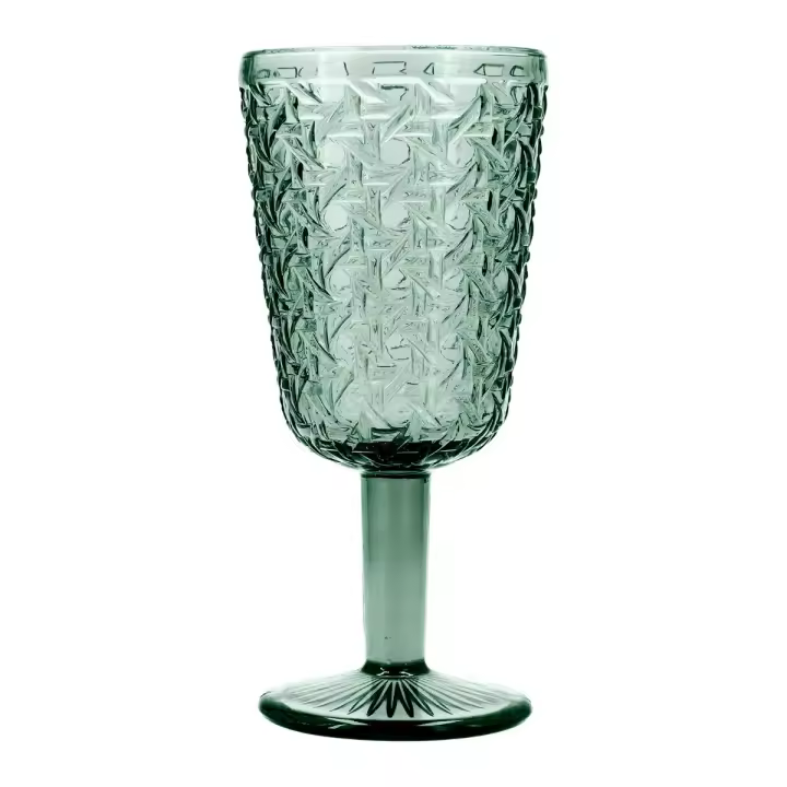 Set 6 Copas Vidrio BIDASOA AGATA Verde | Fácil de Limpiar | Saludable - 1