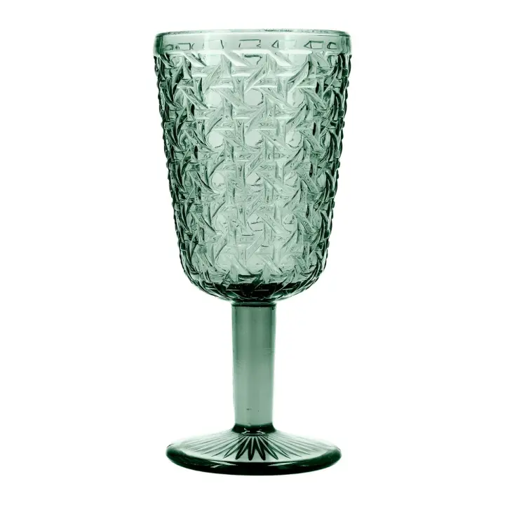 Set 6 Copas Vidrio BIDASOA AGATA Verde | Fácil de Limpiar | Saludable - 1